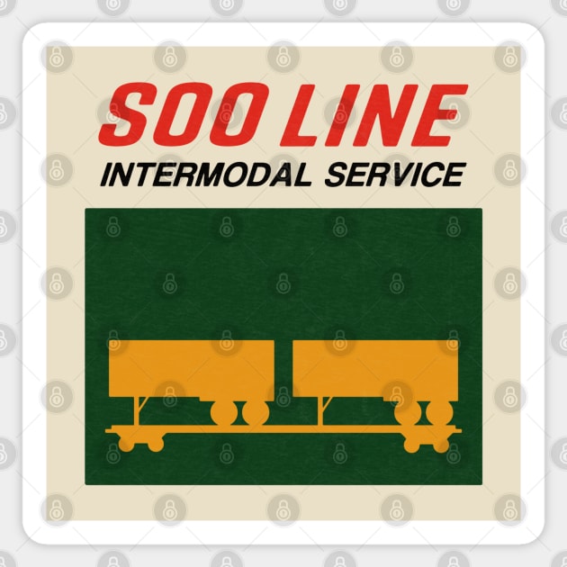 Soo Line Intermodal Trailer Train Sticker by Turboglyde